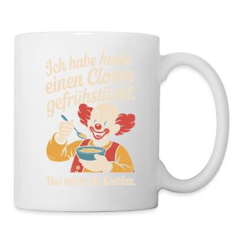 Remplacement du costume de clown du Petit-déjeuner de Clown Carnival - Mug blanc - blanc - Droite