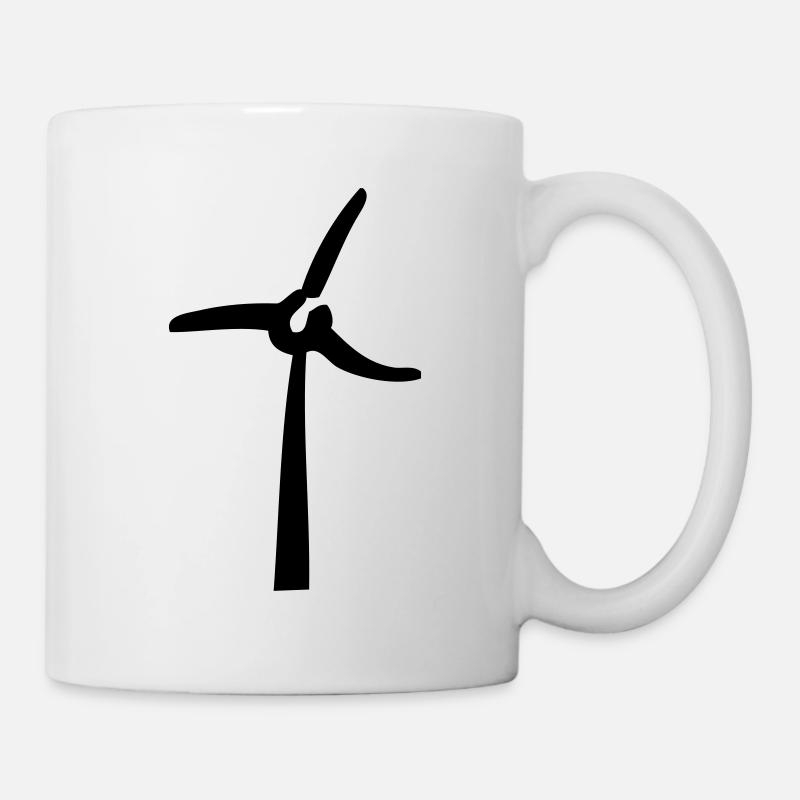 Windmill, éolienne, Windrad - Tasse - Weiß
