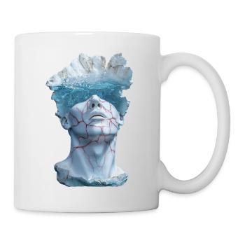 surreale Marmorstatuenbüste - Tasse - Weiß - Rechts
