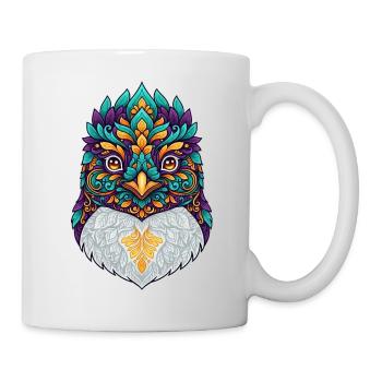 Karneval Pinguin Kostüm Fasching Fantasie Verkleid - Tasse - Weiß - Rechts