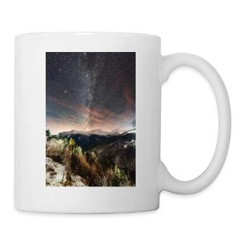 La Voie lactée au-dessus des montagnes Agrafa - Mug blanc - blanc - Droite