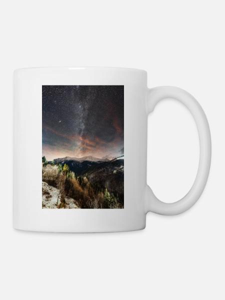 Die Milchstraße oberhalb der Agrafa-Berge - Tasse - Weiß