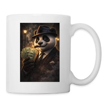 Black Gangster Panda and Cigars - Mug - white - Right
