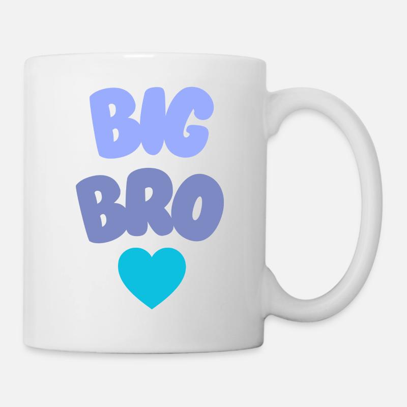 Big Bro Love Geschwister - Tasse - Weiß