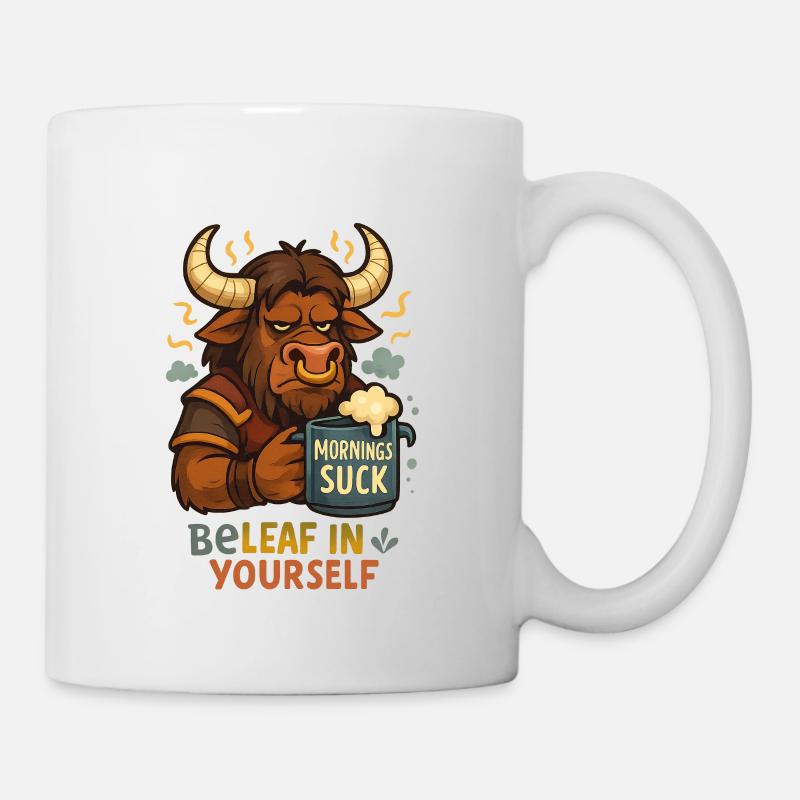 Sois une feuille en toi-même, Tauren - Mug blanc - blanc