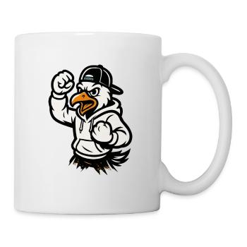 Mascotte de l’aigle martial - Mug blanc - blanc - Droite