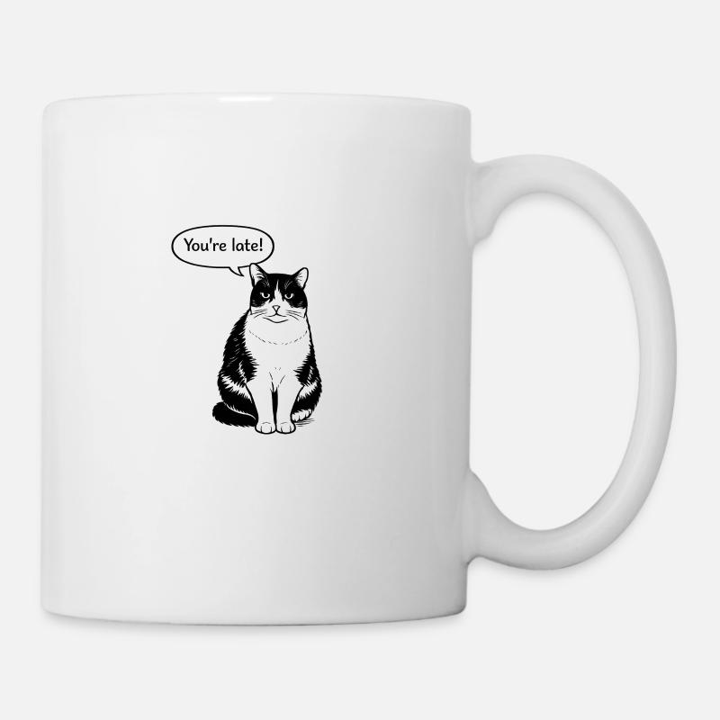 Vous êtes en retard - Mug blanc - blanc