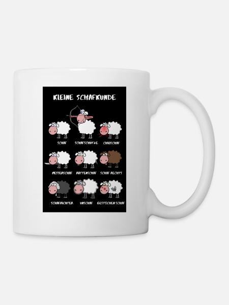 Kleine Schafkunde Posteredition - Tasse - Weiß