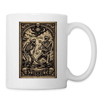 Skelett-Serenade unter den Sternen - Tasse - Weiß - Rechts