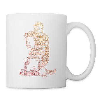 Clear floorball motif for every day - Mug - white - Right