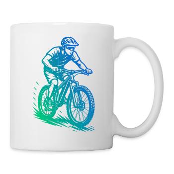 Mountainbike Liebe zum Anziehen - Tasse - Weiß - Rechts