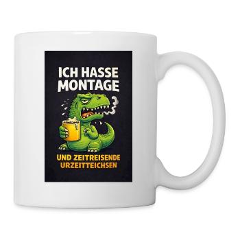I Hate Mondays – Time-Traveling Primeval Oaks - Mug - white - Right