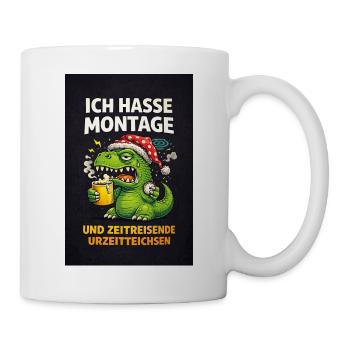 Montage Hater Dino Time Traveler - Mug - white - Right