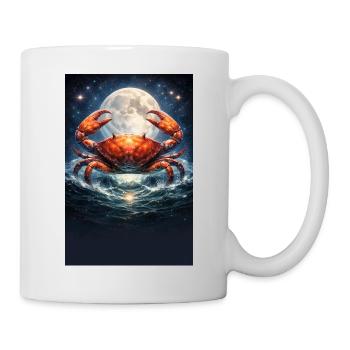 Krebs - Tasse - Weiß - Rechts