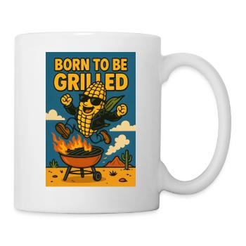 Born to grill - born to be grilled - Mug - white - Right