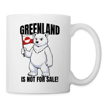 Chemise Greenland Is Not For Sale - Mug blanc - blanc - Droite