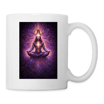 Kosmische Chakra-Meditation - Tasse - Weiß - Rechts