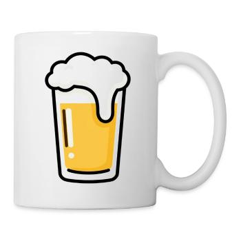 Beer Beer Glass Father's Day Gift Dad - Mug - white - Right