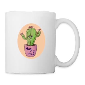 Cactus Hug Art Print - Mug - white - Right