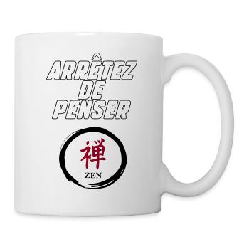Stop thinking - Mug - white - Right