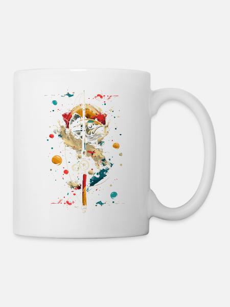 Angeln - Tasse - Weiß