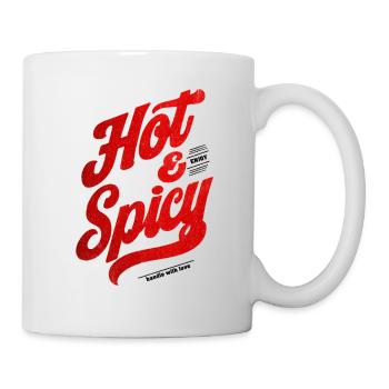 Chaud et épicé - Mug blanc - blanc - Droite