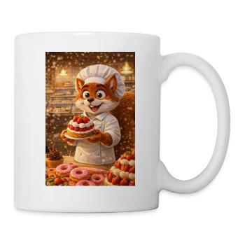 Mr l'écureuil pastry chef gourmet atmosphere - Mug - white - Right