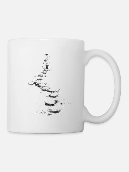 walk the path - Tasse - Weiß