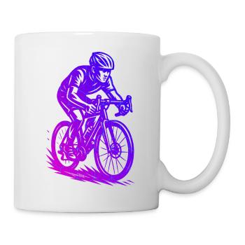 Clean road bike artwork for road bike - Mug - white - Right