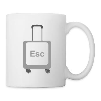 Escape-Modus – ESC-Taste - Tasse - Weiß - Rechts