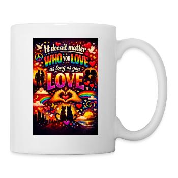 Love knows no boundaries - Mug - white - Right