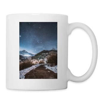 L’Écueil de Nuit Au-dessus des montagnes Agrafa - Mug blanc - blanc - Droite