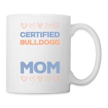 Motif de maman Bouledogue certifiée - Mug blanc - blanc - Droite