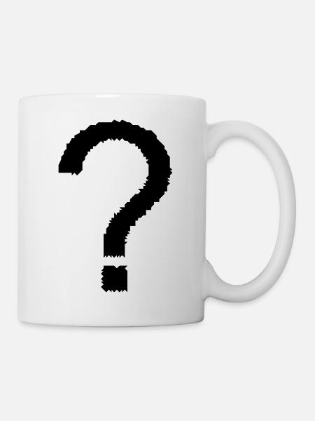 Fragezeichen - Tasse - Weiß