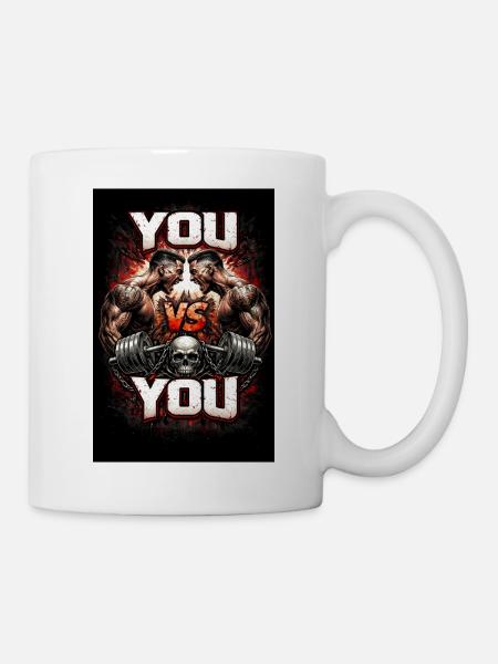 DU gegen DU Machtkampf - Tasse - Weiß