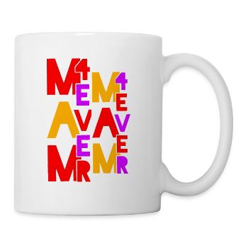 Colorful MEME Typography Collage - Mug - white - Right