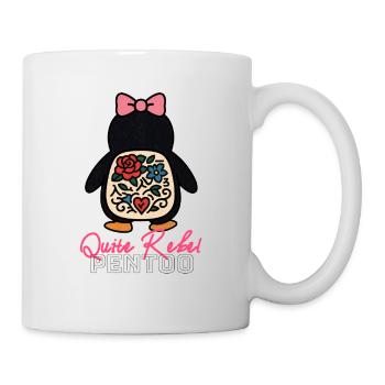 Quite Rebel Pentoo  -  Nihilist Penguin Trend - Mug - white - Right