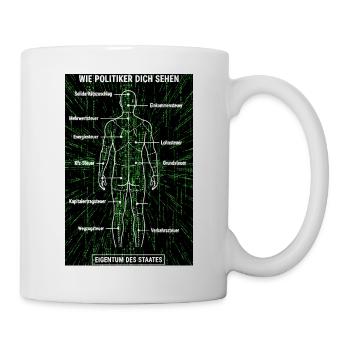 Matrix Dismantling Plan - Taxpayer Poster - Mug - white - Right
