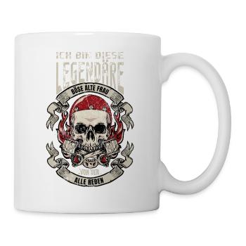 Ich bin diese Legändere Böse alte Frau - Tasse - Weiß - Rechts