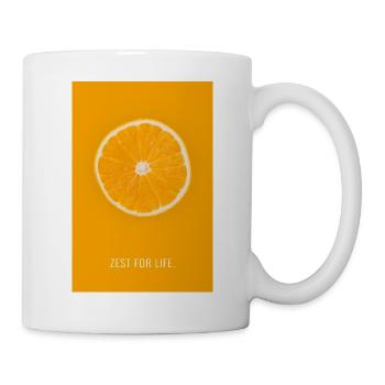 Zeste d’orange pour la vie - Mug blanc - blanc - Droite