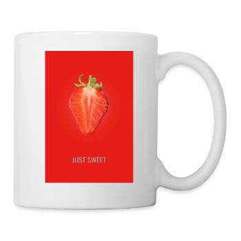Erdbeere  Just sweet - Tasse - Weiß - Rechts