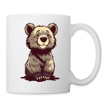 Bär Bärchen T-shirt Geschenk - Tasse - Weiß - Rechts