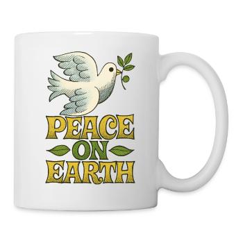Peace on Earth Dove Vintage - Mug - white - Right