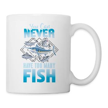 Angler Fisherman Petri Disciple Saying Fishing Funny - Mug - white - Right