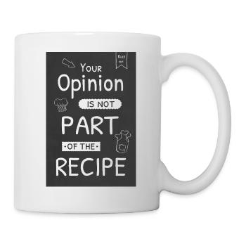 Votre avis ne fait pas partie de la recette - Mug blanc - blanc - Droite