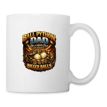 Ball Python Dad Bigger Eggs King Python Owner - Mug - white - Right