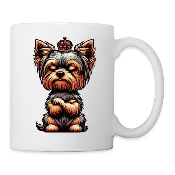 Yorkshire Terrier Yorkie Yorkiebesitzer Yorkies - Tasse - Weiß - Rechts
