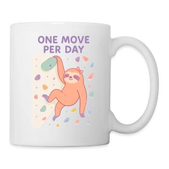 Sloth Bouldering: One Move Per Day Design - Mug - white - Right