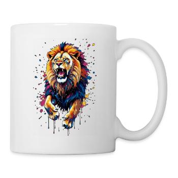 Colorful Lion Eruption - Mug - white - Right