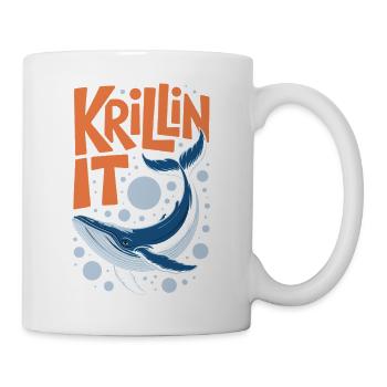 Krillin de la baleine bleue drôle - Mug blanc - blanc - Droite